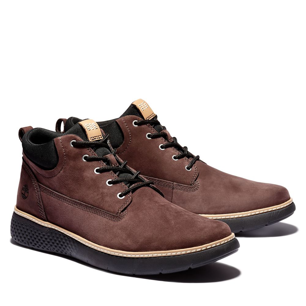 Botas de Seguridad Timberland Hombre Cross Mark Better Cuero Marrones Oscuro - Chile HAO-561479